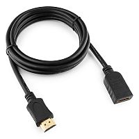 13271.81 Удлинитель кабеля HDMI Cablexpert CC-HDMI4X-6, 1.8м, v2.0, 19M/19F, черный, позол.разъемы, экран, па