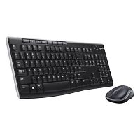 773012.01 Клавиатура + мышь Logitech MK270 клав:черный мышь:черный USB беспроводная Multimedia