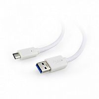 14768.81 Кабель USB Cablexpert CCP-USB3-AMCM-1M-W, USB3.0 AM/USB Type-C, 1м, белый, пакет