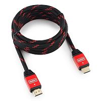 14697.81 Кабель HDMI Cablexpert, серия Gold, 3 м, v1.4, M/M, красный, позол.разъемы, алюминиевый корпус, нейл