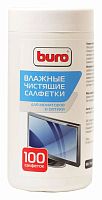 817440.01 Салфетки Buro BU-Tscrl для экранов ЭЛТ мониторов/плазменных/ЖК телевизоров/мониторов с покрытием из 
