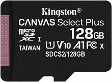 1207221.01 Флеш карта microSDXC 128Gb Class10 Kingston SDCS2/128GBSP Canvas Select Plus w/o adapter