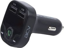 1512065.01 Автомобильный FM-модулятор ACV FMT-120B черный MicroSD BT USB (37574)