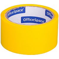 212003.66 Клейкая лента упаковочная OfficeSpace, 48мм*40м, 45мкм, желтая, ШК