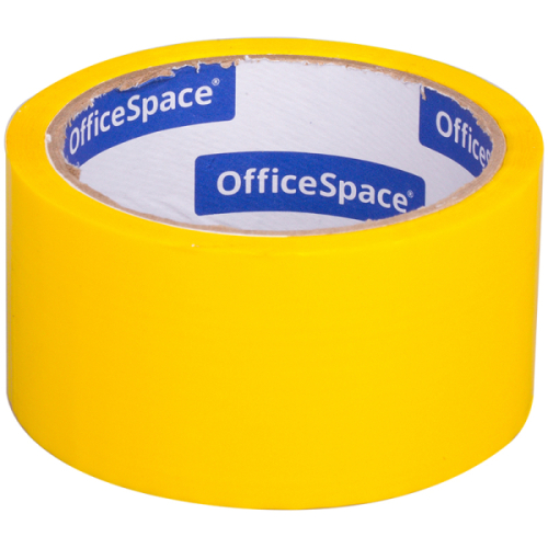 212003.66 Клейкая лента упаковочная OfficeSpace, 48мм*40м, 45мкм, желтая, ШК
