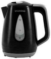 1464421.01 Чайник электрический Starwind SKP2316 1.7л. 2200Вт черный/серый (корпус: пластик)
