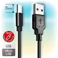 267880.41 GC-401B, microUSB / USB, кабель 1,0 м, черный