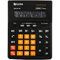 365633.66 Калькулятор настольный Eleven Business Line CDB1201-BK/OR, 12 разрядов, двойное питание, 155*205*35м