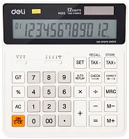 1155284.01 Калькулятор бухгалтерский Deli EM01010 белый 12-разр.