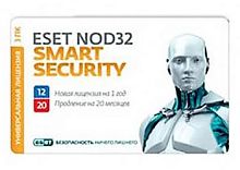 712642.01 ПО Eset NOD32 Smart Security - лиц на 1год или прод на 20мес 3-Desktop Card (NOD32-ESS-1220(CARD3)-1