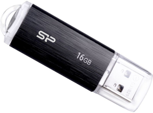 1064639.01 Флеш Диск Silicon Power 16Gb Ultima U02 SP016GBUF2U02V1K USB2.0 черный